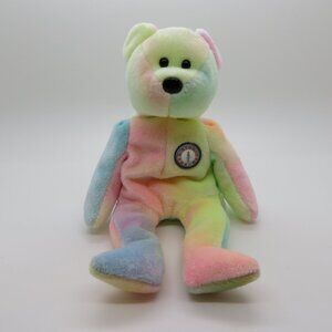 Ty Beanie Baby B.B. Bear 1999 Birthday Plush